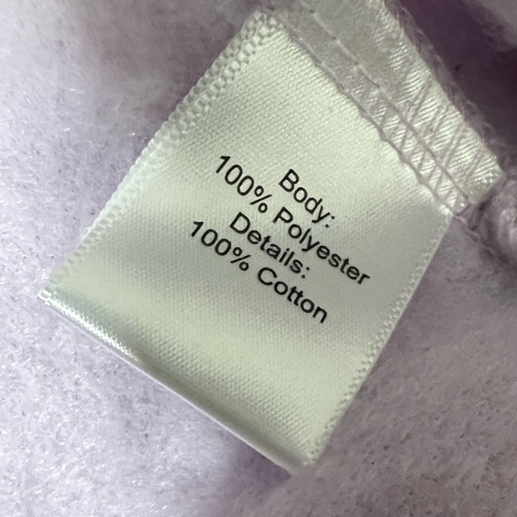 Vera Bradley Teddy Fleece Pocket Pullover Plum Pansies - Picture 9 of 10